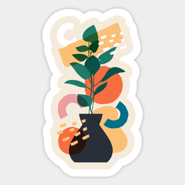 Dark Planter Sticker by worldnomadfolk@gmail.com